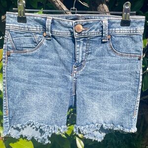 1822 Denim; Kadee Acid Frayed Hem Shorts